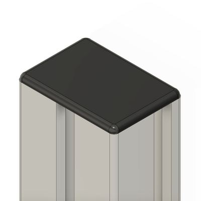 60-070-1 MODULAR SOLUTIONS POLYAMIDE PART<br>END CAP 45MM X 32MM BLACK